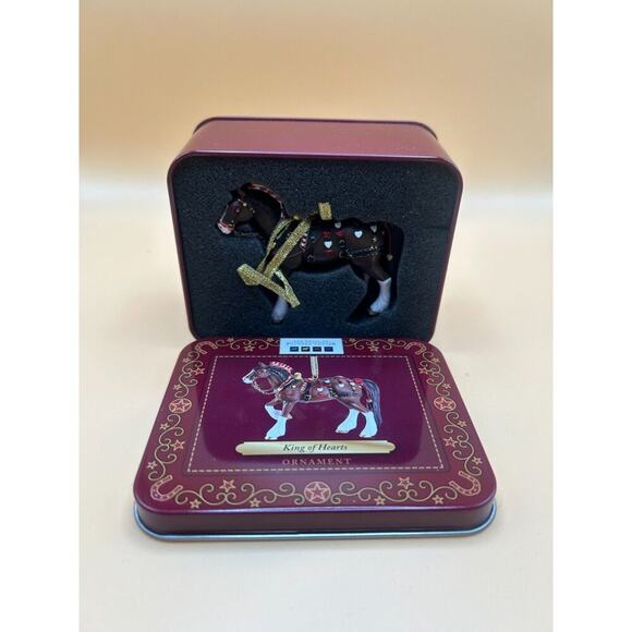 Retired 'King of Hearts' Trail of Painted Ponies - New with Autographed Tin - Picture 2 of 6